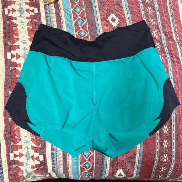 Lululemon Athletica Teal running shorts size 8 - Picture 1 of 4